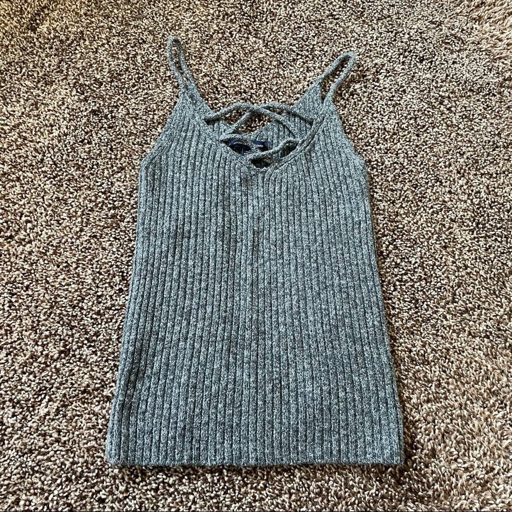 🌟NWOT Gray Ribbed American Eagle Tank🌟